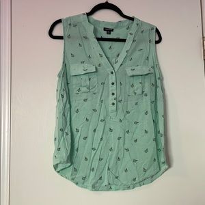 Torrid Sea-foam Green Ice Cream Tank/Blouse